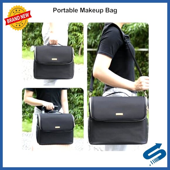 Professional Makeup Artist Bag Train Case Organizer Adjustable Dividers